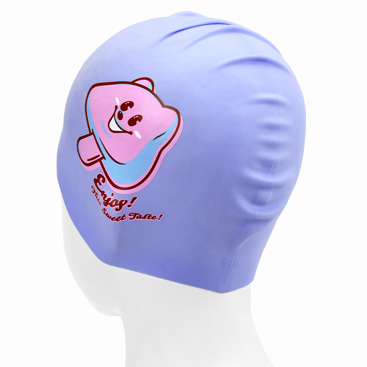 KITSCH PITCH Baby Bear Pop シリコン スイムキャップ ペールラベンダー [KPE1CS015 (PLV) 水泳帽] 디테일