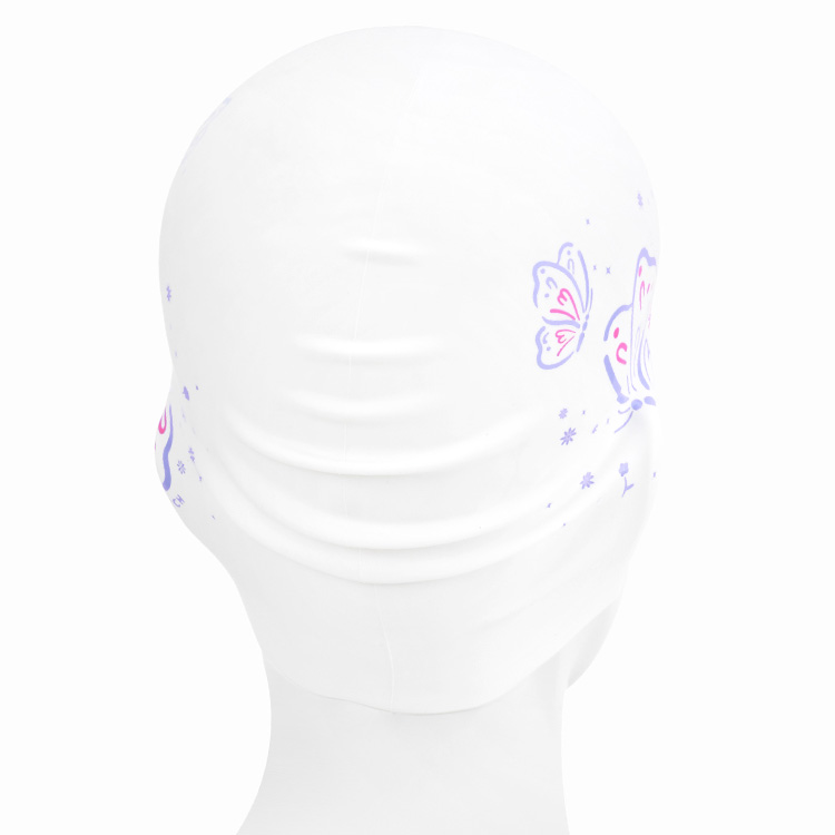 KITSCH PITCH Butterfly Dream シリコン スイムキャップ ホワイト [KPE1CS025 (WHT) 水泳帽] 디테일