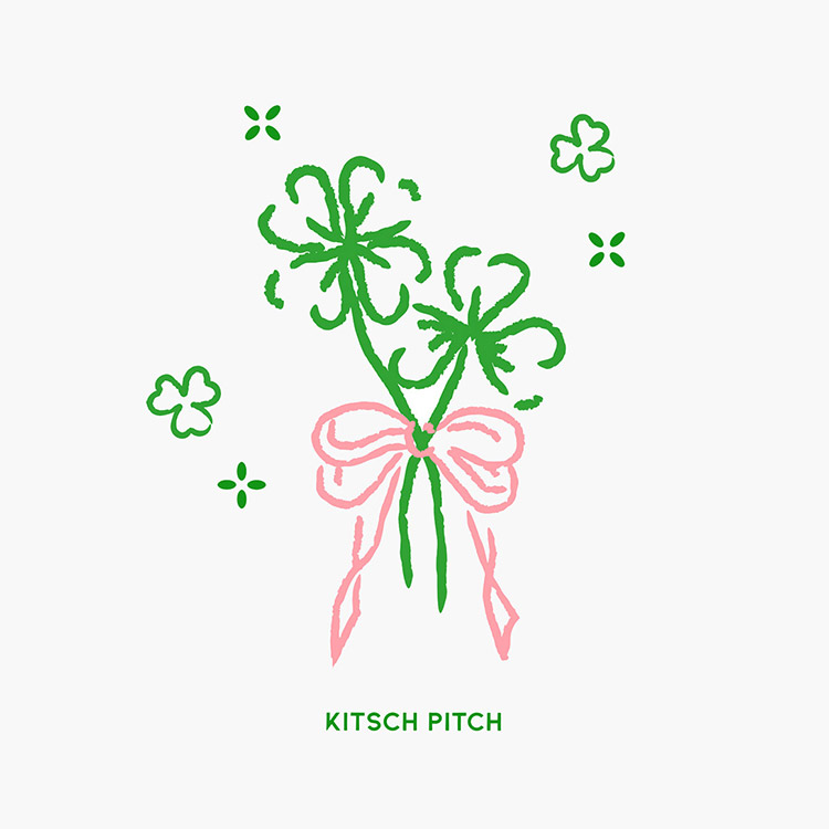 KITSCH PITCH Lucky For You シリコン スイムキャップ ホワイト [KPE1CS027 (WHT) 水泳帽] 디테일
