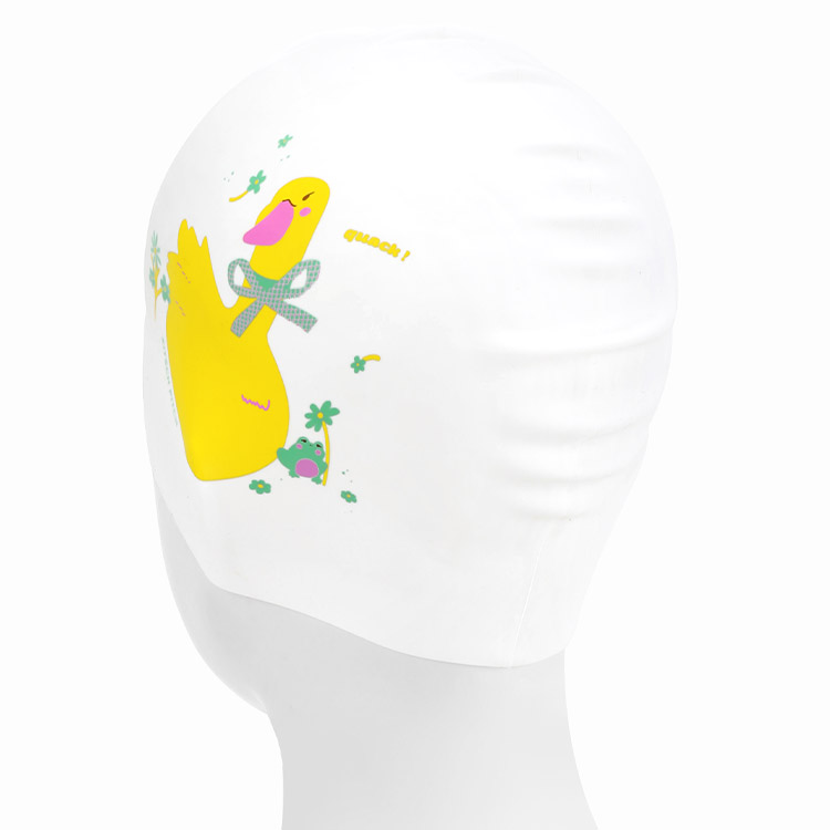 KITSCH PITCH Lake Buddy Silicone Swim Cap White [KPE1CS031 (WHT)] 디테일