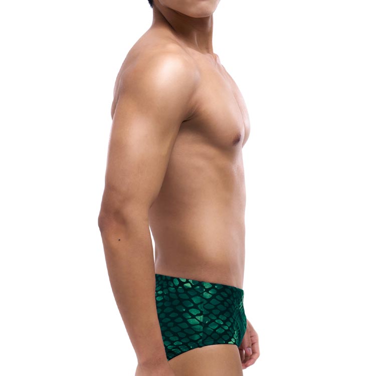 SENTI Men's New Classic Mermaid Square Leg Swimsuit Green [MSP-25401 (GN)] 디테일