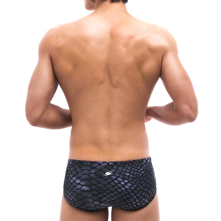 SENTI Men's New Classic Mermaid Square Leg Swimsuit Black [MSP-25402 (BK)] 디테일
