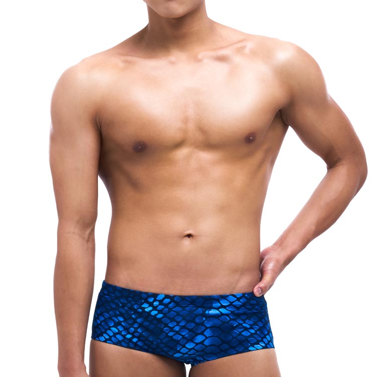 SENTI Men's New Classic Mermaid Square Leg Swimsuit Blue [MSP-25403 (BL)] 디테일