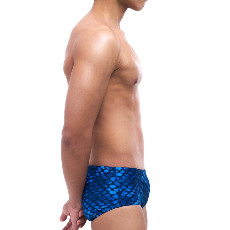 SENTI Men's New Classic Mermaid Square Leg Swimsuit Blue [MSP-25403 (BL)] 디테일