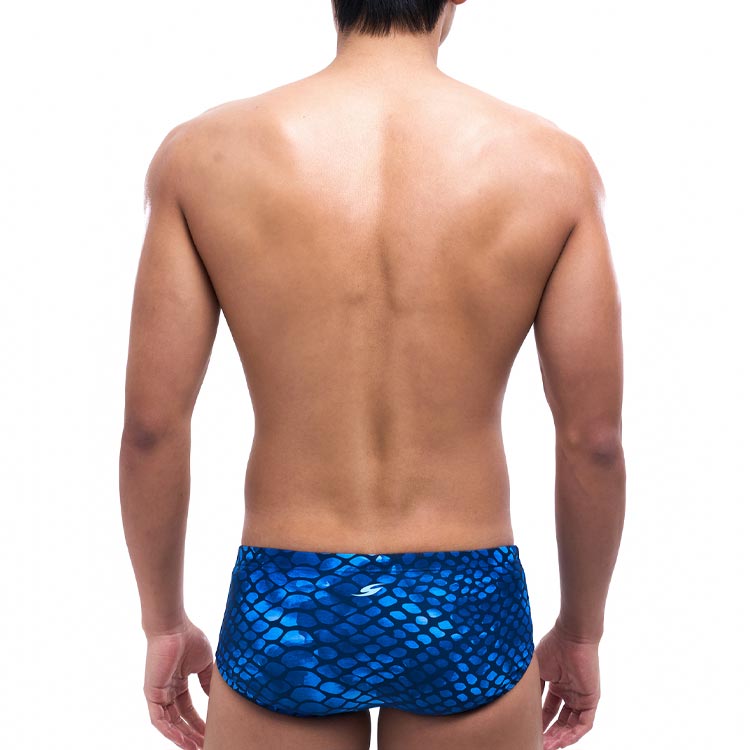 SENTI Men's New Classic Mermaid Square Leg Swimsuit Blue [MSP-25403 (BL)] 디테일