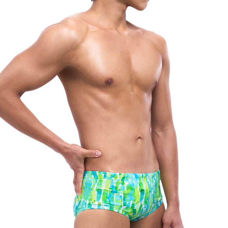 SENTI Men's New Classic Acide Square Leg Swimsuit Purple [MSP-25408] 디테일