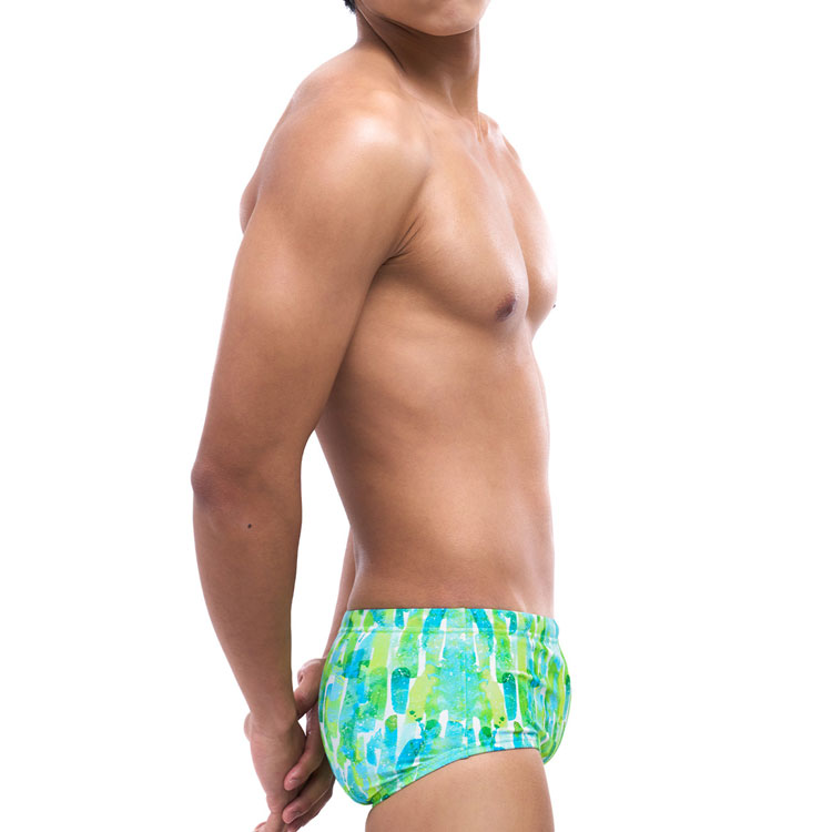 SENTI Men's New Classic Acide Square Leg Swimsuit Purple [MSP-25408] 디테일