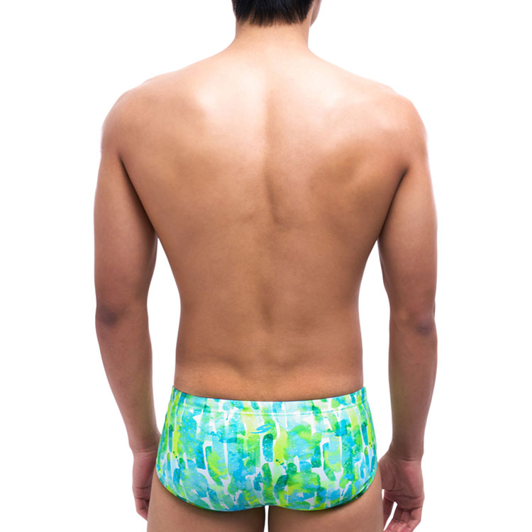 SENTI Men's New Classic Acide Square Leg Swimsuit Purple [MSP-25408] 디테일