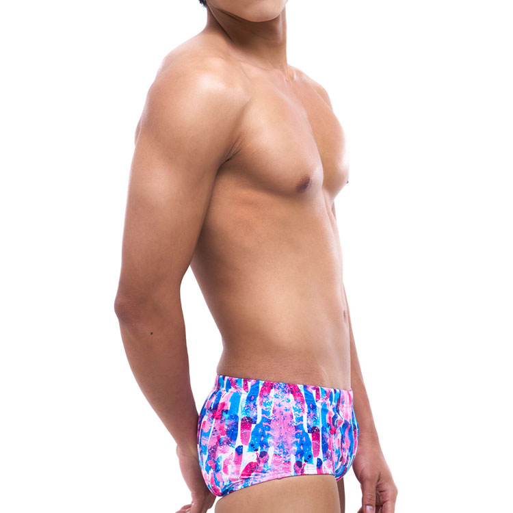 SENTI Men's New Classic Acide Square Leg Swimsuit Blue [MSP-25407] 디테일