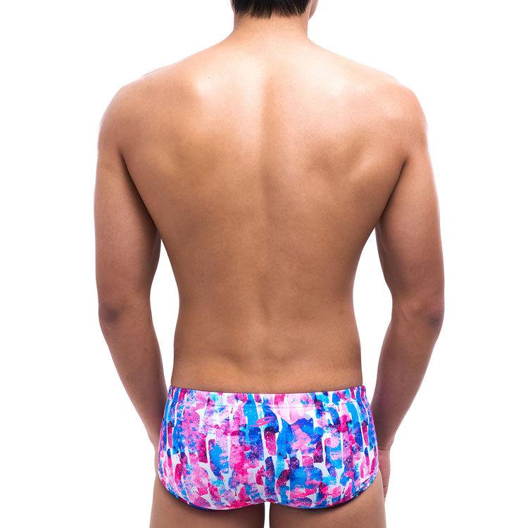 SENTI Men's New Classic Acide Square Leg Swimsuit Blue [MSP-25407] 디테일