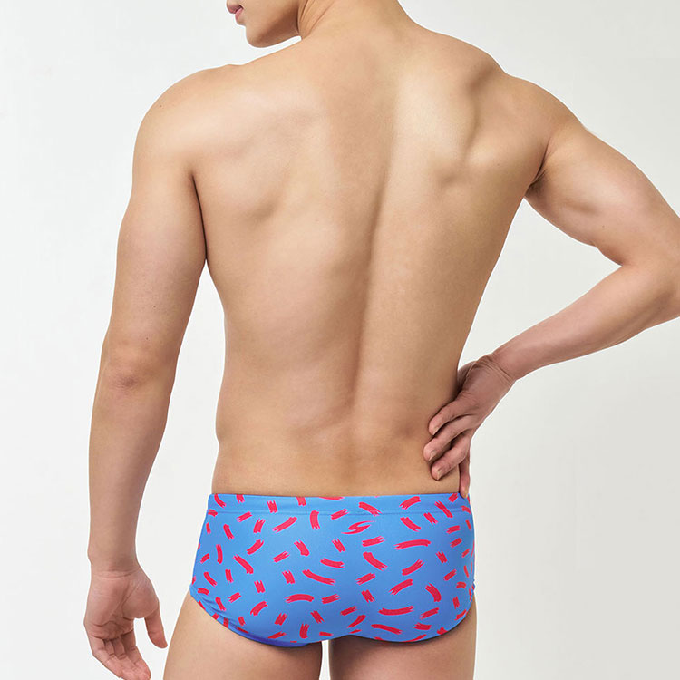 SENTI Men's Confetti Short Square Swimsuit Sky [MSP-25415] 디테일