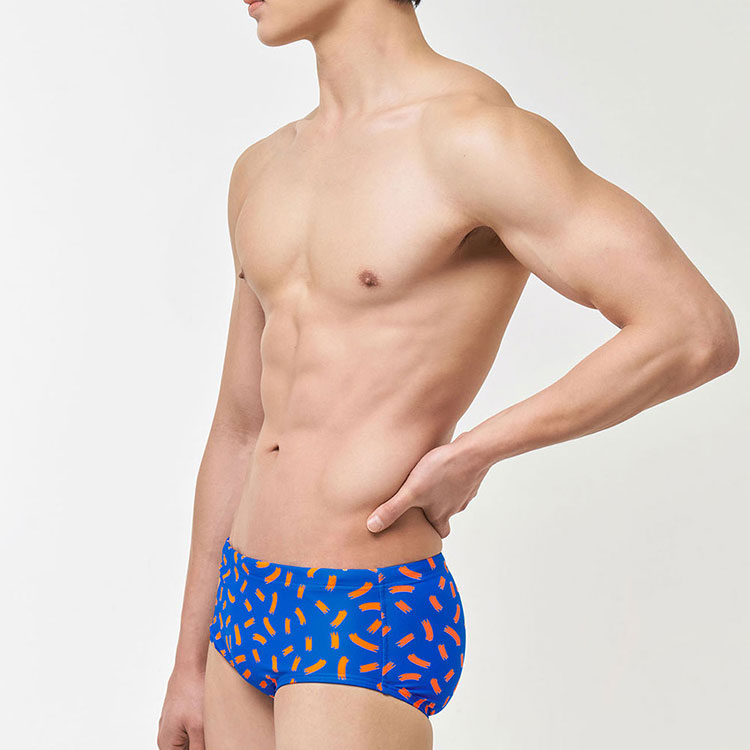 SENTI Men's Confetti Short Square Swimsuit Blue [MSP-25417] 디테일