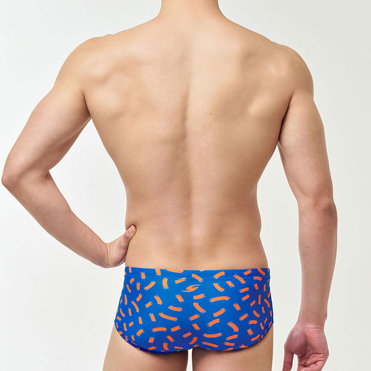 SENTI Men's Confetti Short Square Swimsuit Blue [MSP-25417] 디테일