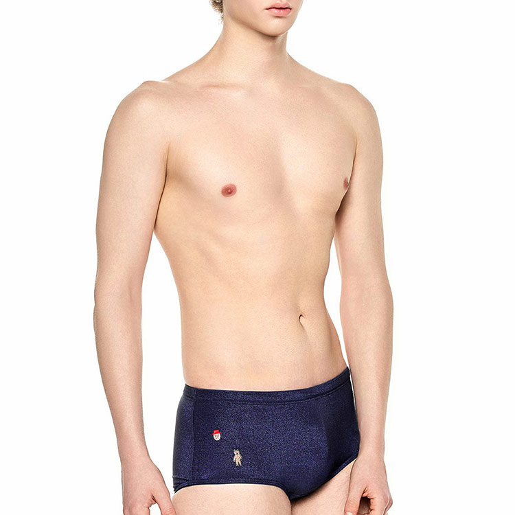 HOOG メンズ Fun Shine Slimfit ショートスパッツ水着 ネプチューンブルー [MFM981 トレーニング水着] 디테일