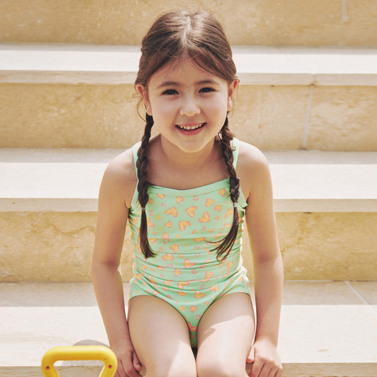 LEMANGO Kids Wild Heart Open Back Neon Lime Green [LSGON10005558] 디테일