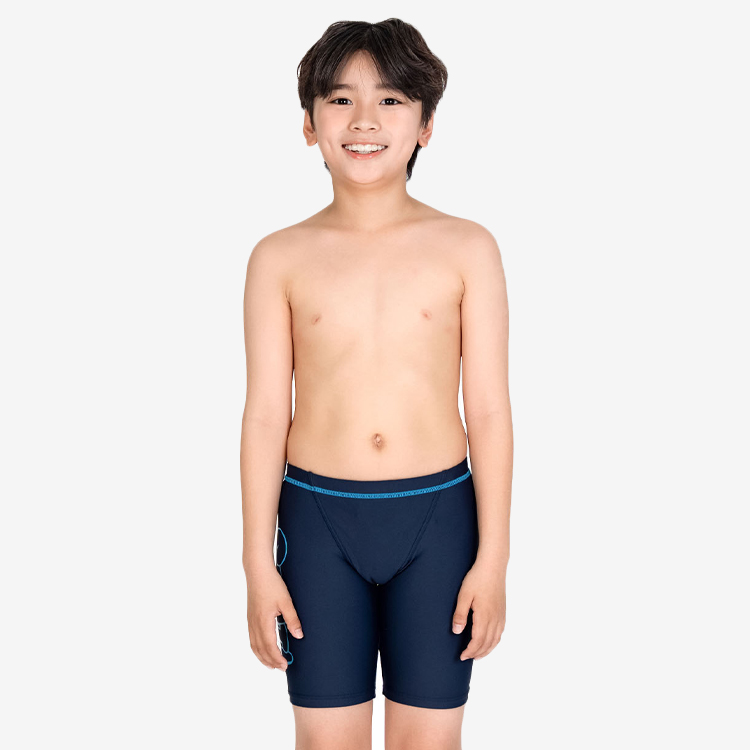 SENTI Kids Essential Basic Bubble Jammer Swimsuit Navy Sky [MSTJ-B202 Boys Swimsuit] 디테일