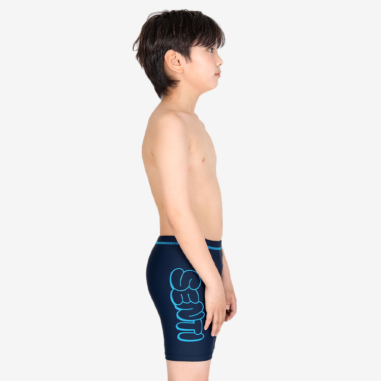 SENTI Kids Essential Basic Bubble Jammer Swimsuit Navy Sky [MSTJ-B202 Boys Swimsuit] 디테일