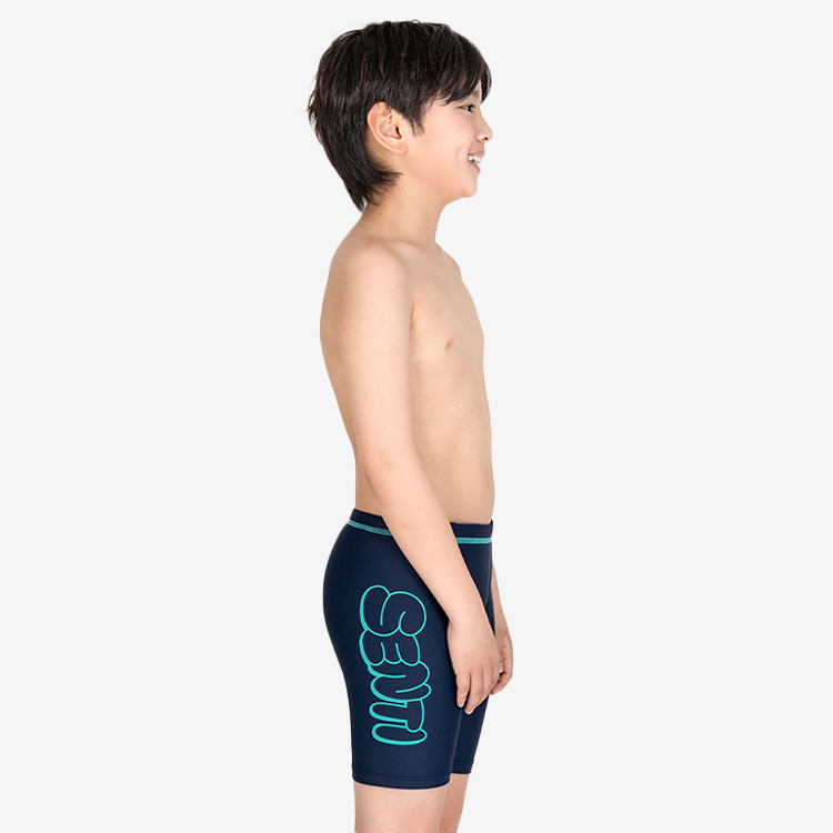 SENTI Kids Essential Basic Bubble Jammer Swimsuit Navy Green [MSTJ-B203 Boys Swimsuit ] 디테일
