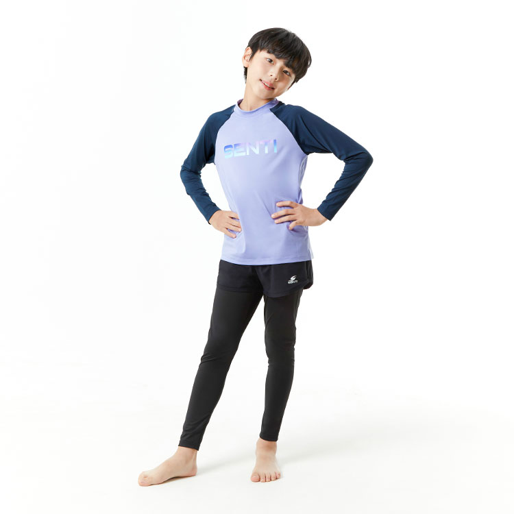 SENTI Kids Active Shorts Water Leggings Black [SAR-KL31] 디테일
