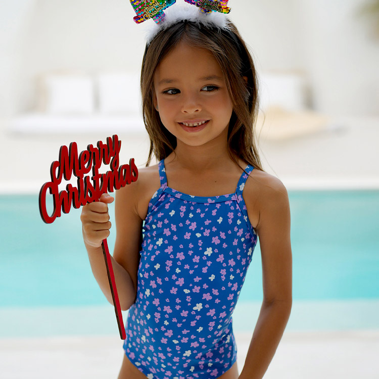 LEMANGO Kids Esperanza Open Back Swimsuit Royal Blue [LSGON10003395 Girl's ] 디테일