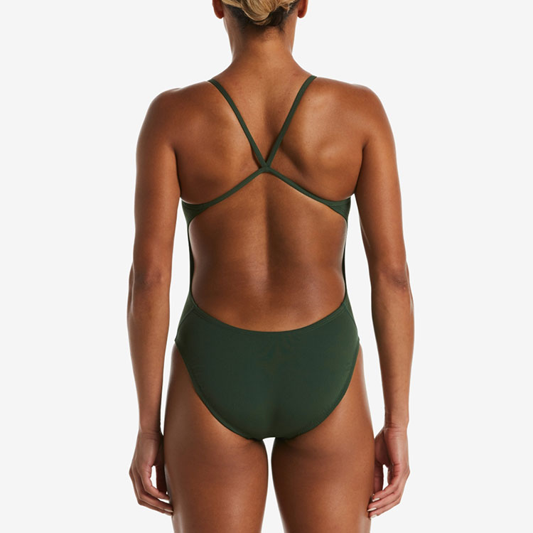 NIKE SWIM Women's Answer Solid Cut Out Swimsuit George Green [NESSA018-371 ] 디테일