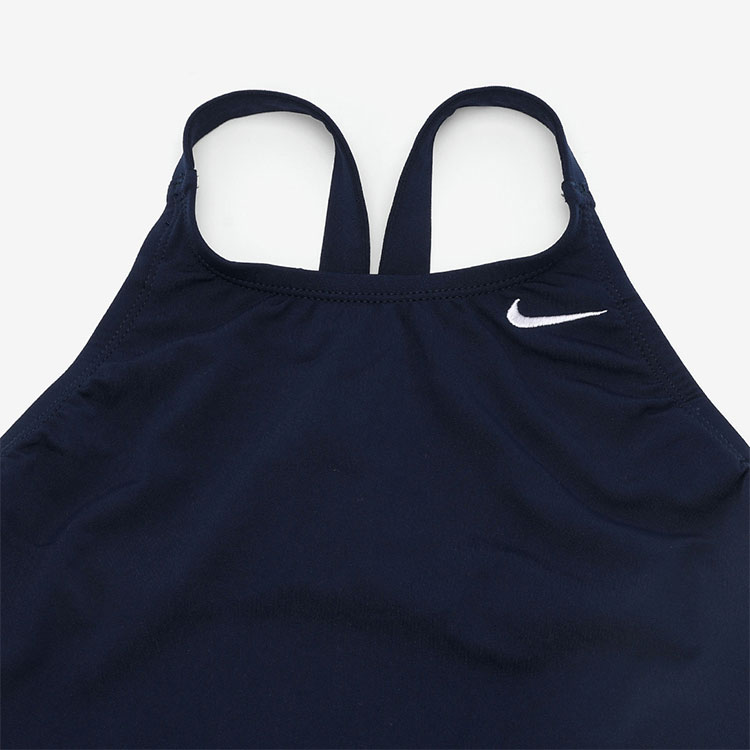 NIKE SWIM Women's Answer Solid Fast Back Swimsuit Midnight Navy [NESSA040-440 Bathing Suit] 디테일