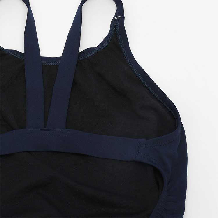 NIKE SWIM Women's Answer Solid Fast Back Swimsuit Midnight Navy [NESSA040-440 Bathing Suit] 디테일