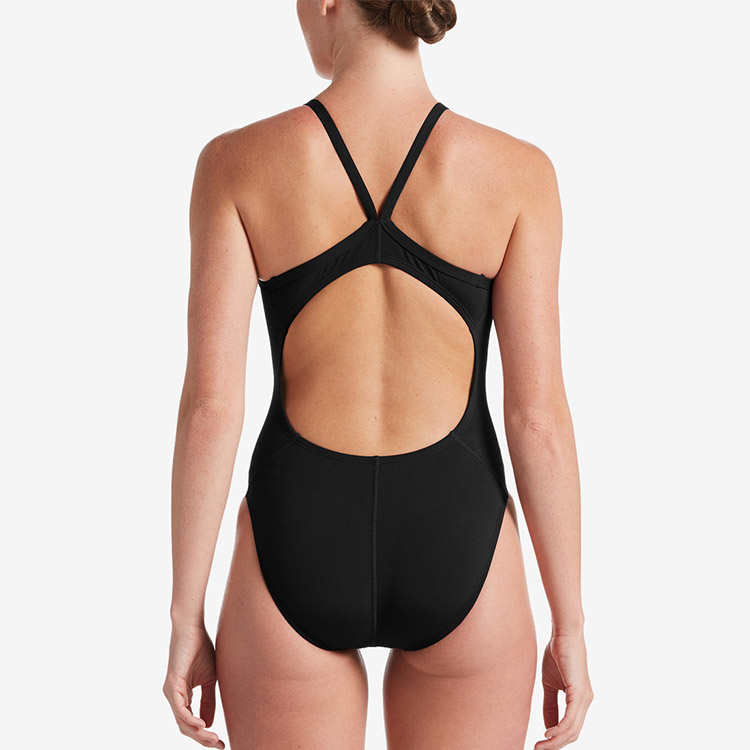 NIKE SWIM Poly Solid Black Racer Bag [Nessa017-001 Women's Indoor Swimsuit] 디테일