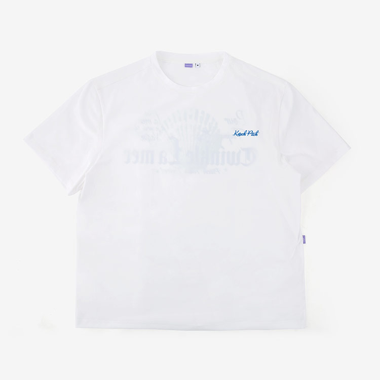 KITSCH PITCH レディース La Mer Clam オーバーサイズTシャツ オフホワイト [KF2LTS001 ビーチウェア] 디테일