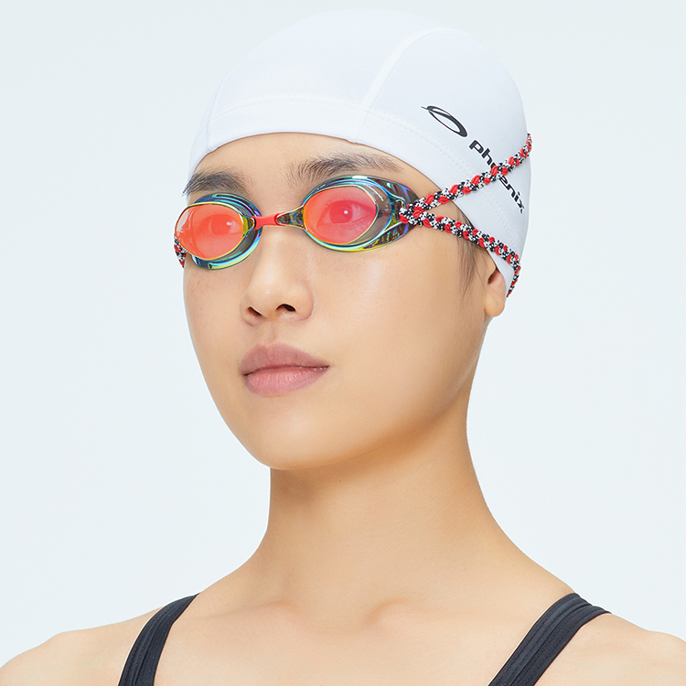 PHOENIX Tomcat Mirrored Non-Cushioned Goggles Red [PR-201M FB (RED)] 디테일
