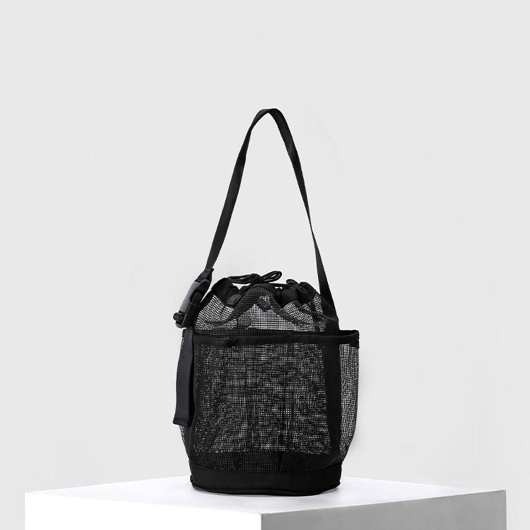 String メッシュ スイミングバッグ ブラック