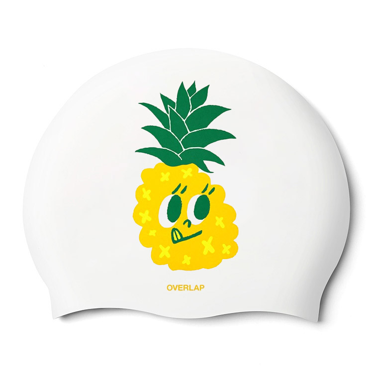 Pineapple シリコン スイムキャップ ホワイト