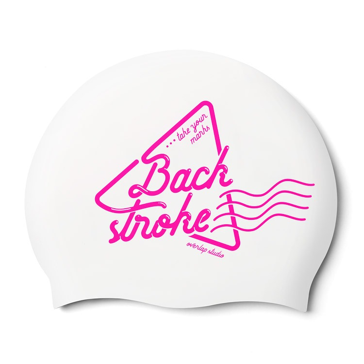 Stroke Back Stroke シリコン スイムキャップ ホワイト