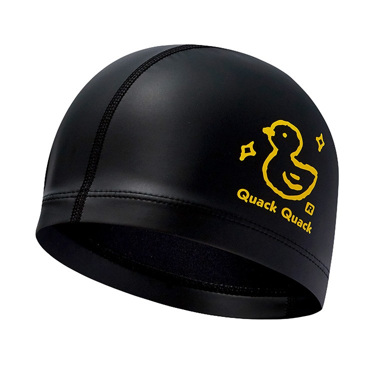RALLY Duck PUコーティング スイムキャップ ブラック [ PRUC912 (BLK)  水泳帽]