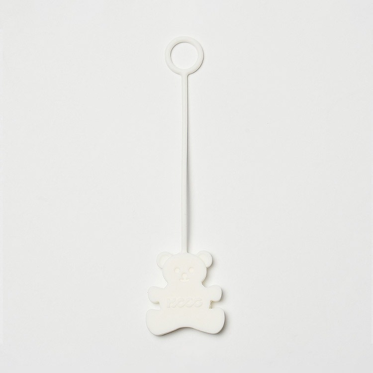 HOOG Bear Charm キーホルダー ホワイト [HKR024]