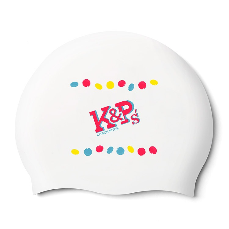 KITSCH PITCH Kitsch Bins シリコン スイムキャップ ホワイト [KPE1CS012 (WHT) 水泳帽] 상품컷