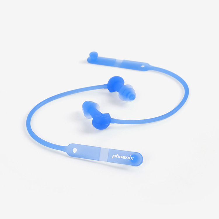 PHOENIX Otitis Media Loss Prevention Cord Ear Plug ブルー [PNE-200 (BLU)] 상품컷