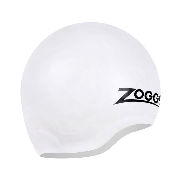 ZOGGS Ultra Fit シリコン スイムキャップ ホワイト [465043 (WH) 水泳帽] 상품컷