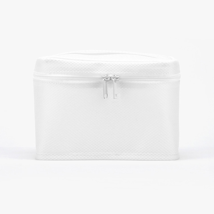 BLANC BLACK Translucent Square メッシュ Swim Pouch ホワイト [P121(MW)] 상품컷