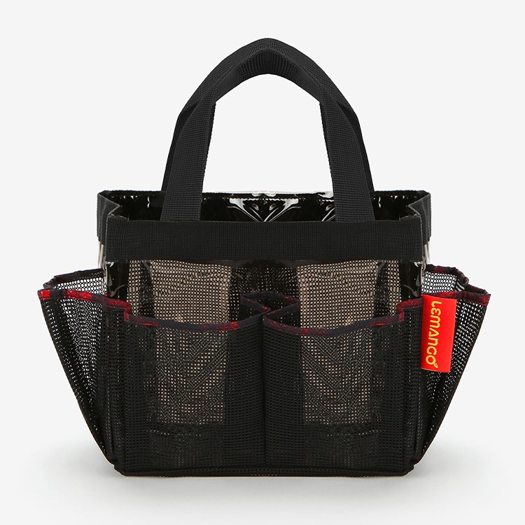 LEMANGO Lucky Seven Rectangle Sns Square メッシュバック ブラック [LSMB015 スイミングバッグ] 상품컷