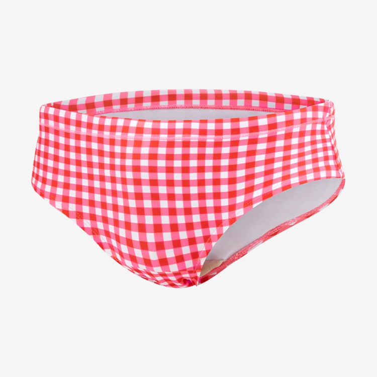LEMANGO メンズ Gingham Check ショートスパッツ水着 ホットピンク [LSMBR16354471 フィットネス水着 おしゃれ] 상품컷