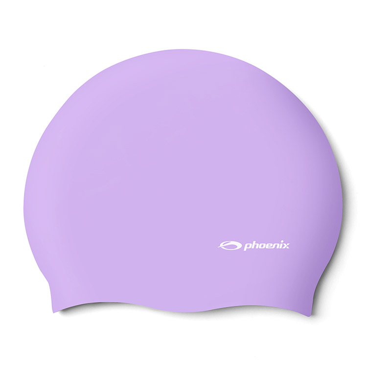 PHOENIX Solid Logo シリコンキャップ 水泳帽 バイオレット [PCS-02 Soild (Violet)]
