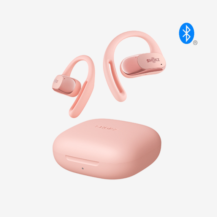 SHOKZ Open Fit Air ブルートゥース 空気伝導 イヤホン ピンク [T511 (핑크) Wireless Earphones]