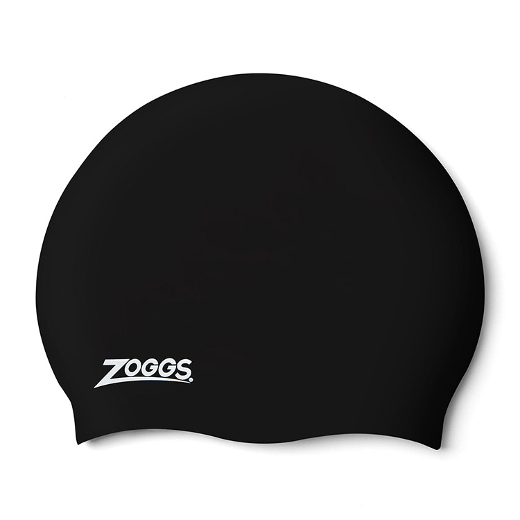 ZOGGS Logo シリコン スイムキャップ ブラック [シリコン スイムキャップ (BK) 水泳帽]