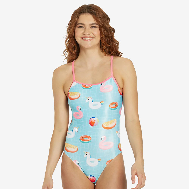 SPORTI レディース Pool Party Robin Microバック水着 スカイブルー [SCWO010 (PPTY) トレーニング]