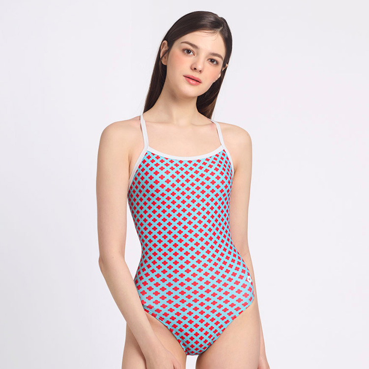 ADDIBLE レディース Clover Racerバック水着 ミント [ASWMT033 フィットネス水着 おしゃれ] 상품컷