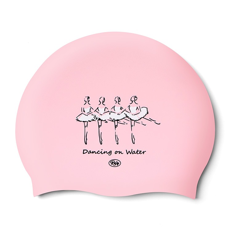 RALLY Ballerina シリコン スイムキャップ ピンク [PRUC909 (PNK) 水泳帽] 상품컷