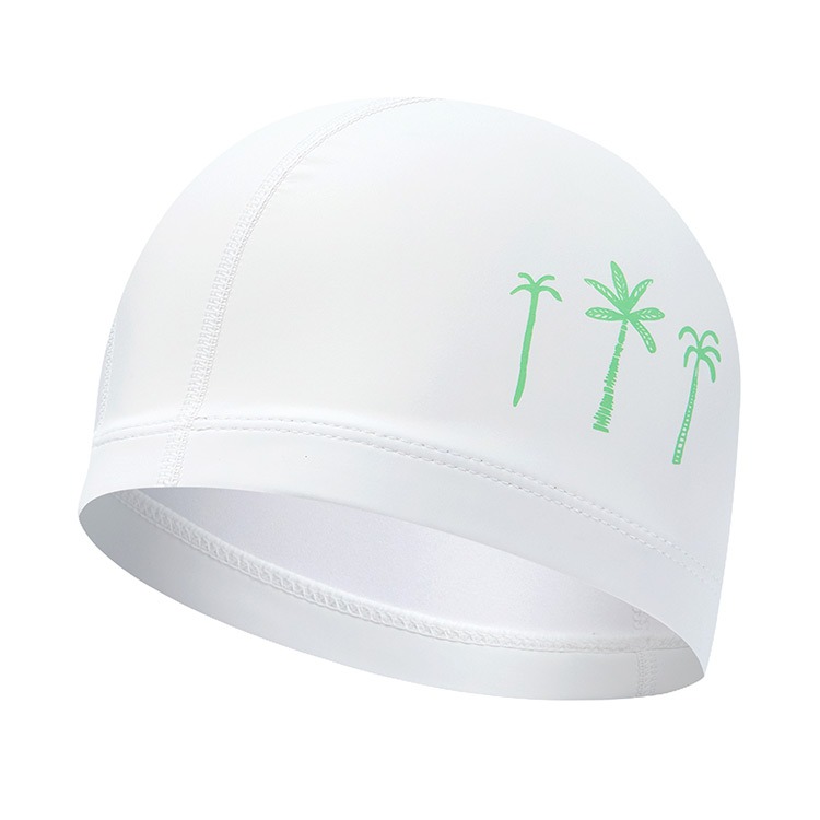 RALLY Palm tree PUコーティング スイムキャップ ホワイト [ PRUC911 (WHT)  水泳帽]