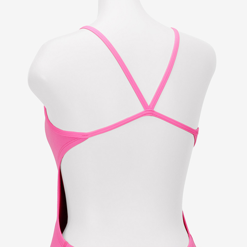 NIKE SWIM Answer Solid Cut Out Training pink Glow [NESSA018-663 embroidery logo Women's ] 디테일