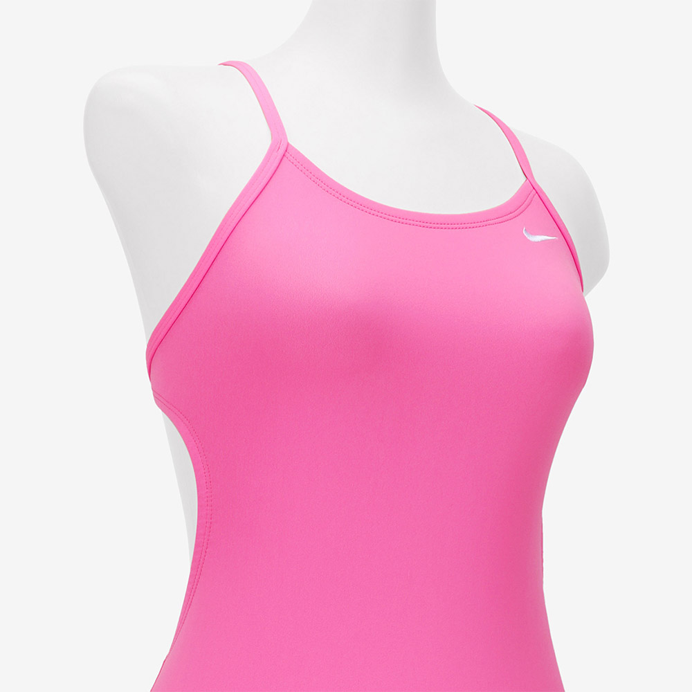 NIKE SWIM Answer Solid Cut Out Training pink Glow [NESSA018-663 embroidery logo Women's ] 디테일
